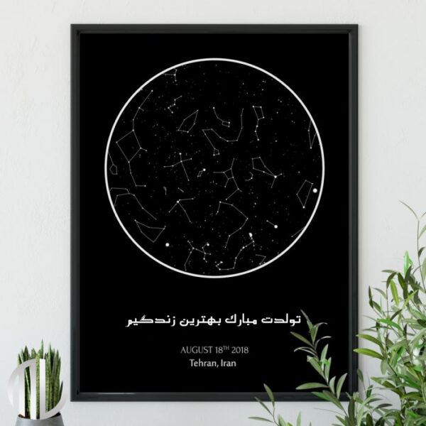 تابلو آسمان من نوری