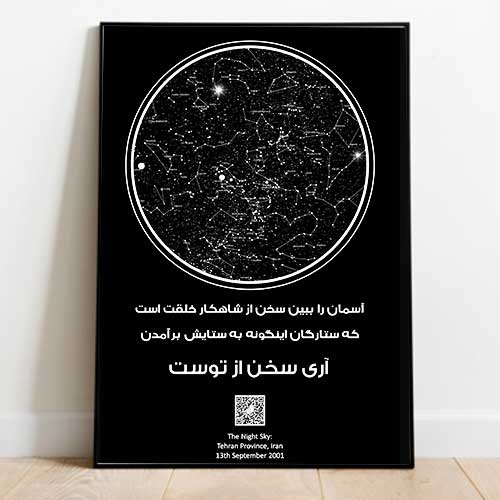 تابلو آسمان شب طرح ۳۳